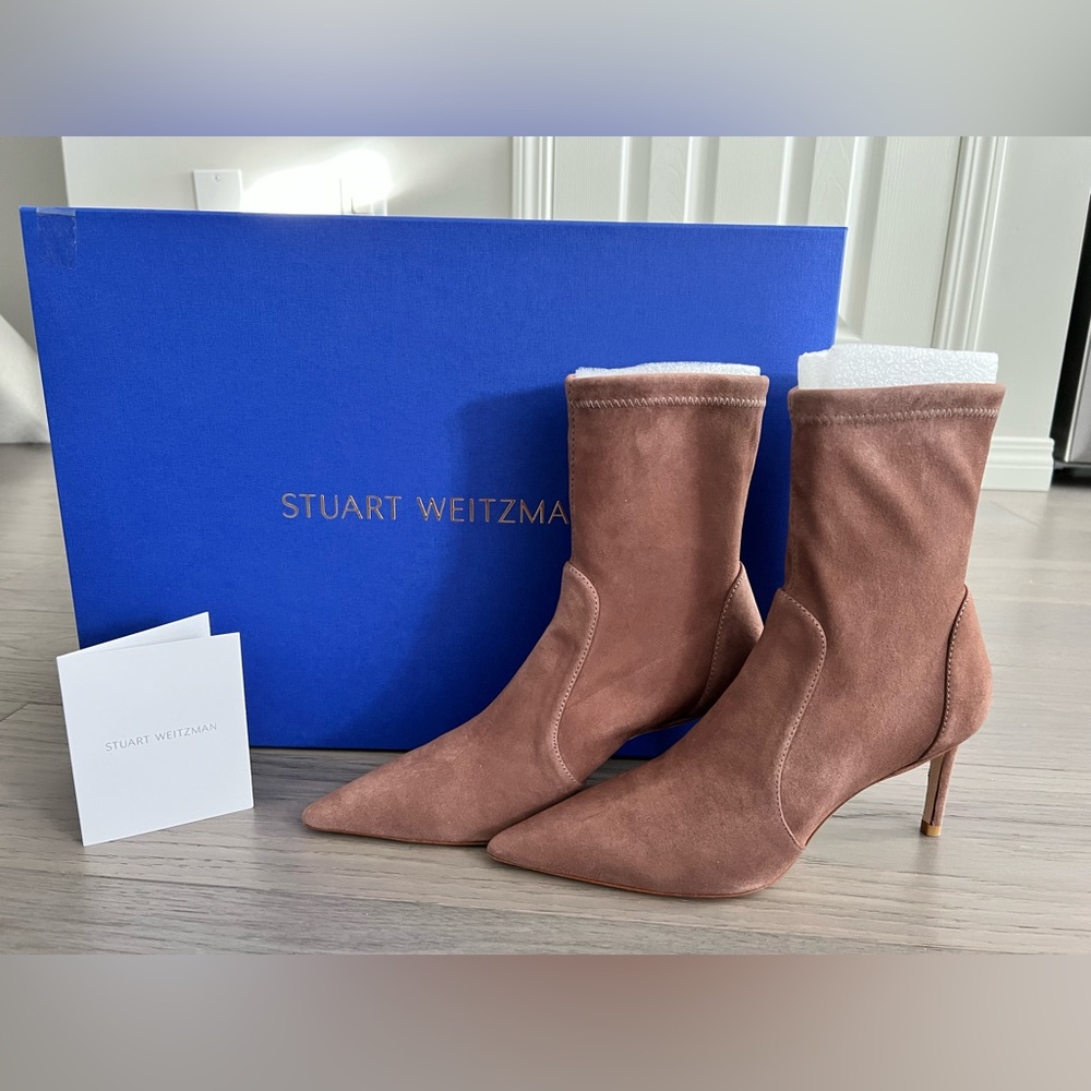 Stuart Weitzman 75 Stretch Booties - Picture 3 of 12